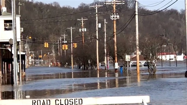 22K views · 371 reactions | WOW! The Ohio River has exceeded its flood stage by several feet in some eastern and southern Ohio counties, closing many roads and forcing businesses to move their goods to higher ground. | News 5 Cleveland | Facebook