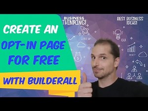 How to create an opt in page for free - (Builderall for beginners)