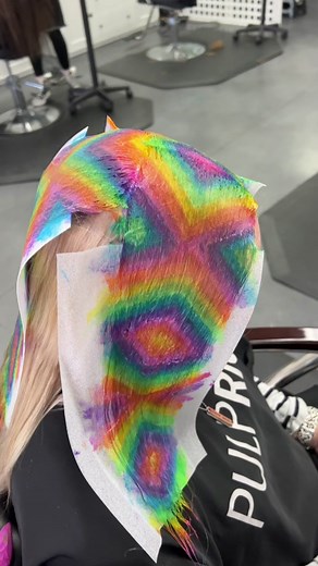 Vibrant Rainbow Hair: A Kaleidoscope Transformation