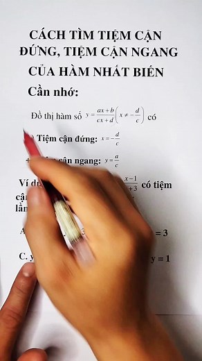 Cách tìm tiệm cận đứng và ngang trong toán học
