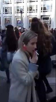 Amazing Street Performer (Busker) Sings Outside Harrods, London