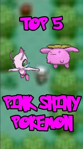 Top 5 Pink Shiny Pokemon #pokemon #shinypokemon