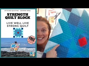 How to sew a Strength Quilt Block Tutorial - Part 1 Live Well Live Strong Quilt