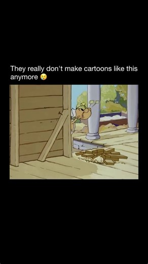 filmfunda on Instagram: "House Tricks? is a 1946 animated short starring Popeye the Sailor, produced by Famous Studios and released by Paramount Pictures. The cartoon opens with Popeye arriving at Olive Oyl’s home, intending to help her with some household chores. Things take a wild turn when Bluto shows up, and the two rivals begin competing to impress Olive through “modern” home repair tricks and gadgets. The slapstick humor escalates as their inventions backfire in classic Popeye fashion, lea