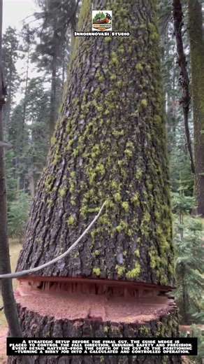 Smart Tree Felling Setup – Controlled Direction Cut