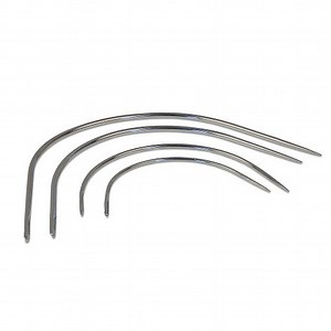 Assorted Curved Upholstery Hand Sewing Needles Round/Sharp Point (4 pack)