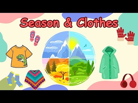 Seasons and Clothes | Clothes for Every Season | Kids English Vocabulary | Weather