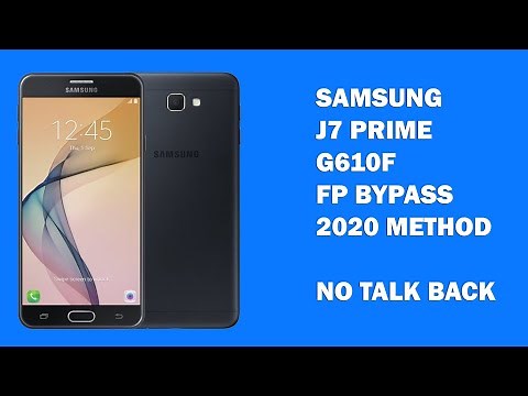 Samsung J7 Prime (G610F) FRP Bypass 2020 | new update 2023 link in description