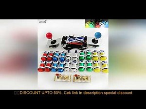 DIY PC Raspberry Pi Arcade joystick Game Kit With LED Push Button American Style Joystick USB Encod