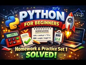 Python for Beginners بالعربي | Practical Exercises Solution