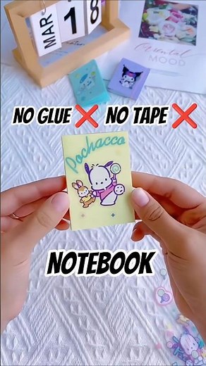 🤯No Glue No Tape ❌ | ₹ 5 Mini Diary Jugaad #diy #satisfying #craft #viral