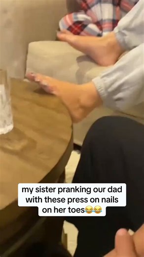 Toenail Pranks 🦶🏼Look away if you think feet are disgusting like I do. 🤢 It was all I could do not to puke while I posted this for your viewing pleasure. They are kind of funny, though. 🤭