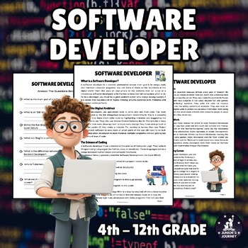 Software Developer Reading Comprehension | Career Exploration Worksheet