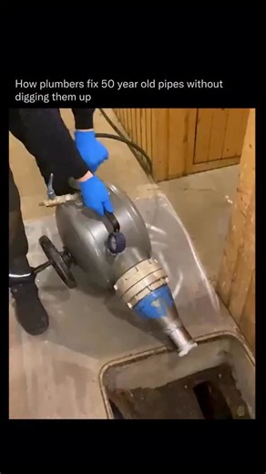Did You Know on Instagram: "This process is called Cured-In-Place Pipe (CIPP) lining, and it’s changing how we repair underground plumbing. Instead of digging up old, rusted cast iron pipes, plumbers insert a flexible epoxy-saturated liner into the existing pipe. Once inside, it’s inflated and cured, forming a smooth, jointless new pipe within the original one. This method seals cracks, stops leaks, improves flow, and saves time, money, and destruction. It’s faster, cleaner, and it can extend th