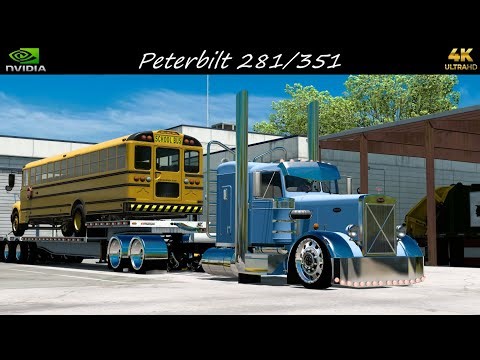 *Peterbilt 281/351* School Bus Hauled Ardmore to Oklahoma City *JBX2/TAA Graphics* ATS PC 4K 1.56