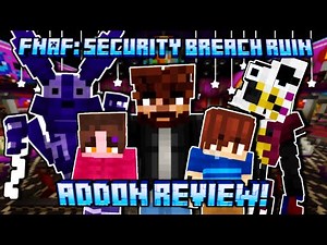 FNaF SECURITY BREACH RUIN in Minecraft! | Addon/Mod Showcase (Bedrock Edition)