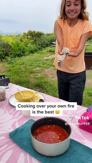 🔥 Camping Food Made Easy! 🔥 Prepping and cooking your own meals over a crackling fire adds a special touch to your camping experience. This easy-to-make taco soup is the ultimate camping fuel. Stay energized and satisfy your taste buds while enjoying the great outdoors. 🎥: @Liv Stone #camping #cooking #camptok #recipe #summer #fun #info