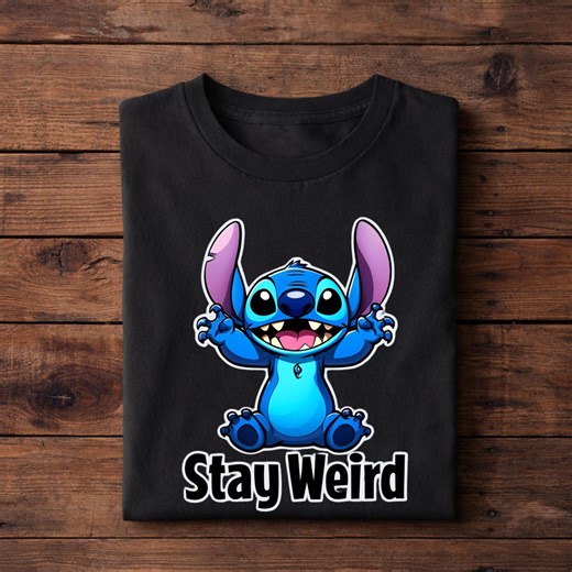 Stay Weird Stitch T-shirt, Kawaii Disney Stitch Tee - Etsy