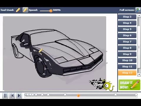 How to Draw a Pontiac Firebird Trans Am Car