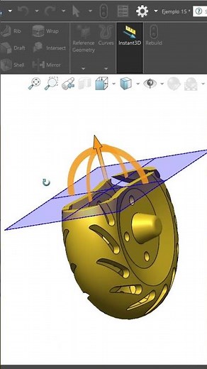 Vista Sección en solidworks
