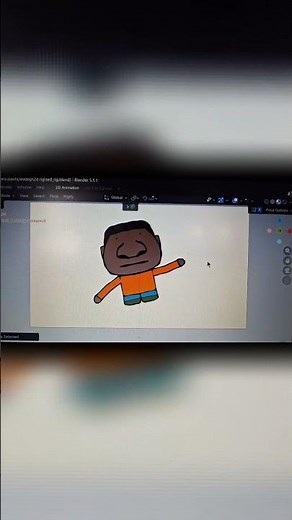 first ever (working) grease pencil rig in blender | #blender | #2d | #greasepencil | #animation | #👍