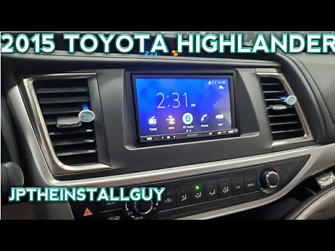 2015 TOYOTA HIGHLANDER radio removal replacement and install