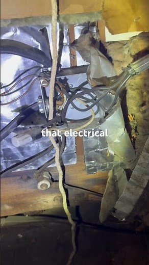 Knob and Tube wiring that’s live ⚡️#homeinspection #electricalsafety #homebuyingtips