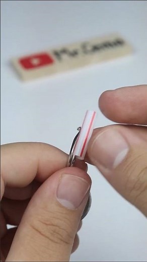 Easy way to attach key to key ring