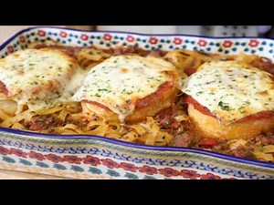 Garlic Bread Spaghetti Bake!