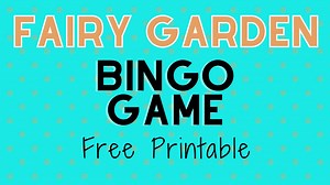 Fairy Bingo Printable Free