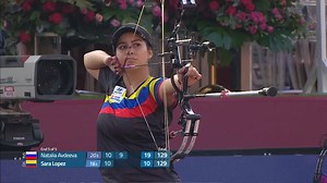 38 reactions | During the following weeks, we're replaying victories of archers from the Americas  in the 2019 Hyundai Archery World Cup circuit. Sara Lopez Bueno  won her fifth Champion title in Moscow  against local archer Natalia Avdeeva!  | World Archery Americas | Facebook