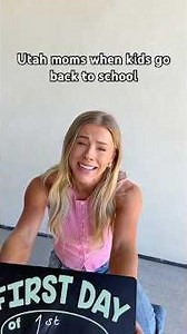 Utah moms when kids go back to school
