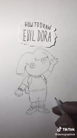 Step-by-Step Guide to Drawing Evil Dora