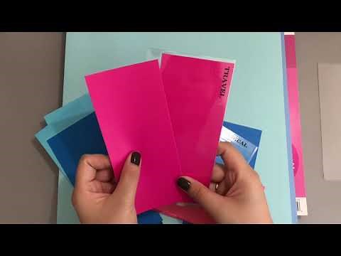 How to make Cash Envelopes!.....Color on one side + Transparent on the other side!