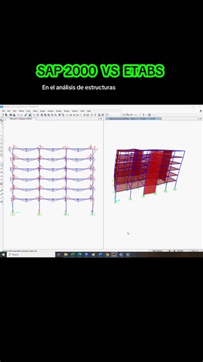 Comparativa SAP 2000 y ETABS en Ingeniería Estructural