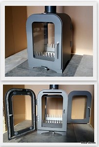 4KW Double Sided Wood Burning Stove Made in The UK by Vesta Stoves