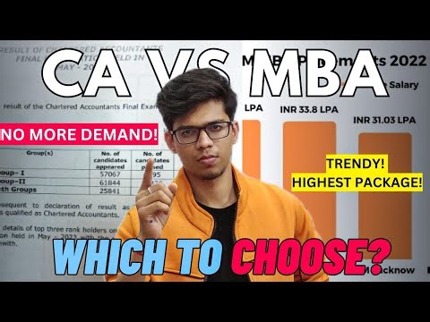 CA vs MBA? Which to choose? Salary of MBA or CA? MBA vs CA | ICAI | IIM highest package| CA or MBA