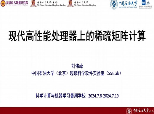 稀疏BLAS：现代高性能处理器上的稀疏矩阵计算