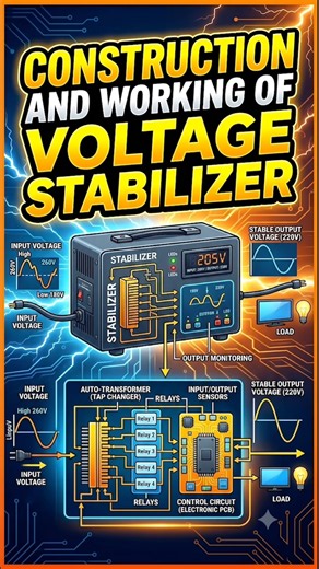 Voltage Stabiliser construction and working #explore #science #tranding #physics #shorts #popular