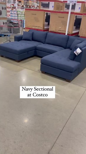 Navy Sectional with Storage Ottoman at Costco - Yay or Nay?