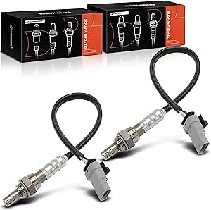 A-Premium O2 Oxygen Sensor Compatible with Chevrolet Silverado 1500, Traverse, Tahoe, Camaro, Colorado, Suburban & GMC Sierra 2500 HD, Acadia, Yukon & Buick Enclave & Cadillac Escalade, 2-PC Set