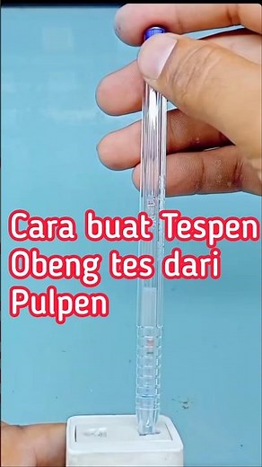 Tutorial cara buat tespen dari pulpen #obengtes