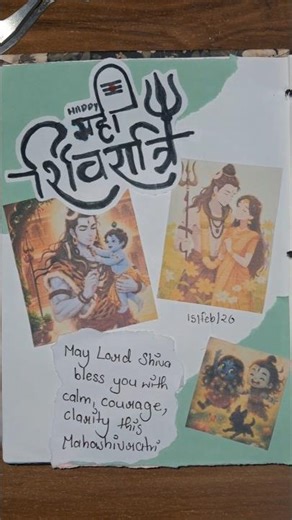 shivratri theme journaling🪷 #shivratri #art #shriti6884
