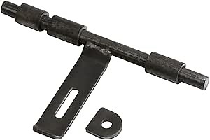 2 Pack 12" Weld On Slide Bolt, Heavy Duty Weldable Gate Barrel Latch for Metal Barn Fence Door, Trailer