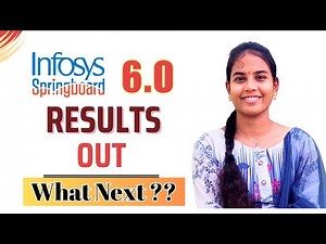 Infosys Springboard 6.0 Results Out || Infosys Springboard Internship || Infosys || Internship ||
