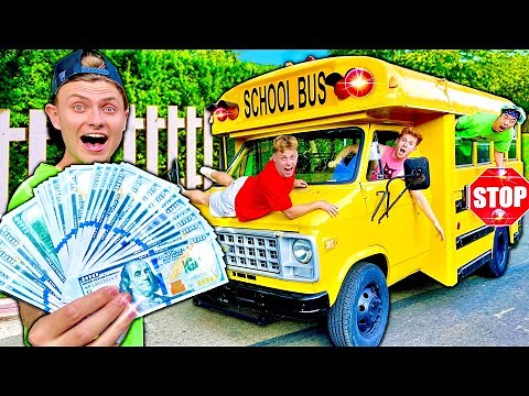 Last To Leave School Bus Wins $10,000!!