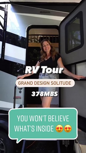 Family of 4 RV Tour | Renovated Camper with Hidden TV & Loft Area