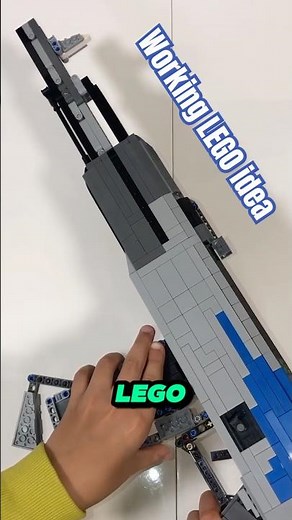 Awesome working LEGO assault rifle. DIY idea for fun #lego #legoideas #diyprojects