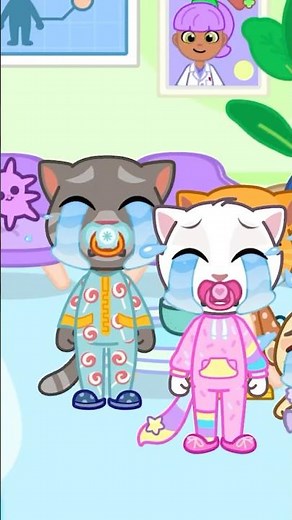 Baby Tom and Angela Go to the Doctor 🩺👶🍼 #TalkingTomFriendsWorld #Babies