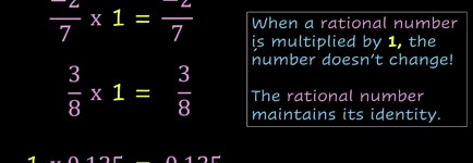Multiplicative identity of rational numbers